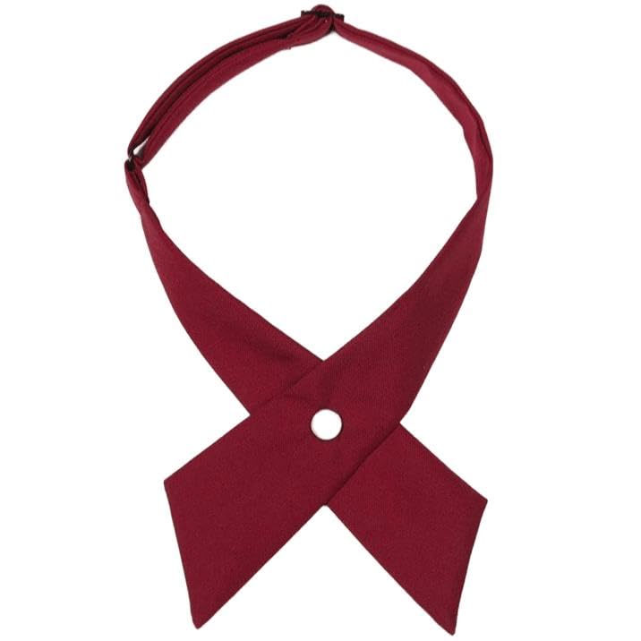 Criss-Cross Bow Tie for Men Women Uniform Adjustable Neck Tie for Girls