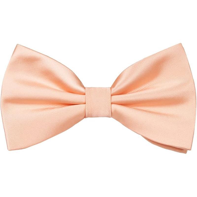 Men's Pre-tied Adjustable Bow Tie - Solid Bow Design, Bowknot, Approx 4.7", Classic Cut, Polyester Silk, Formal Tuxedo Accessory