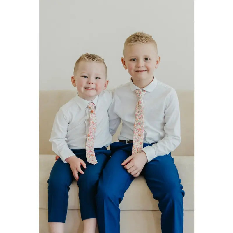 Pink Meadow Boys Tie
