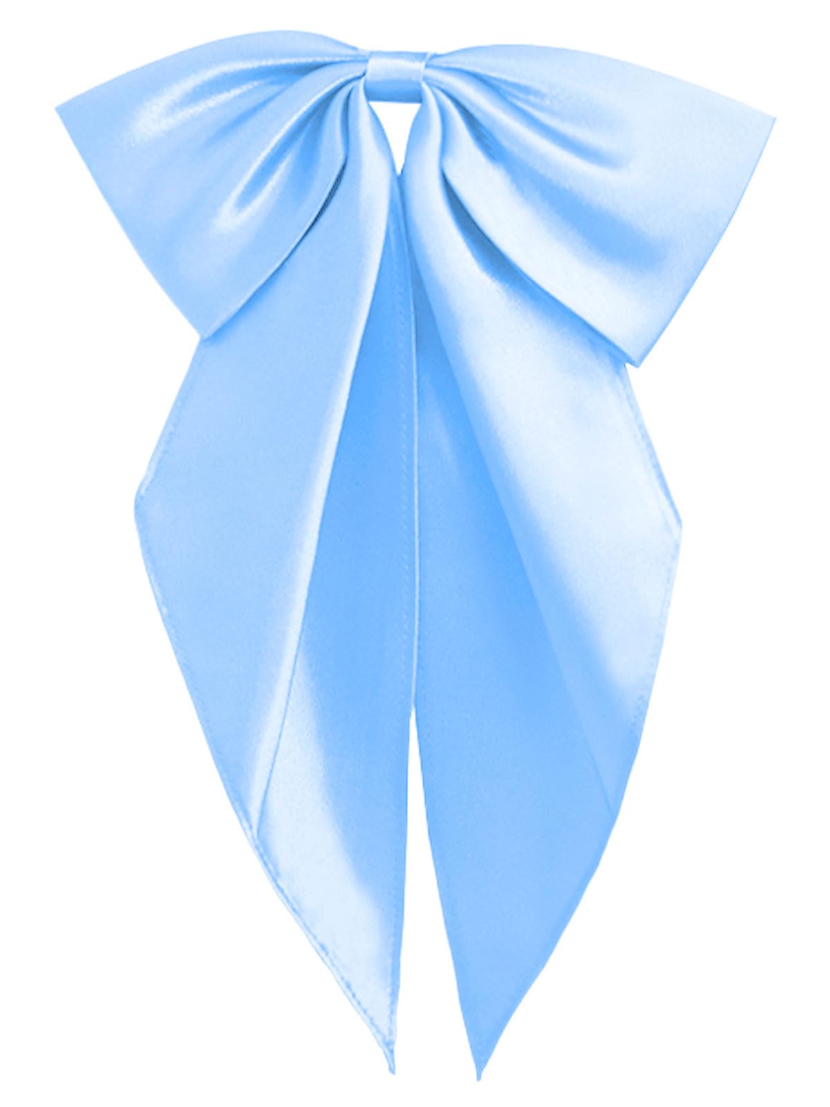 Satin Bow Ties for Women Men, Adjustable Big Womens Bowtie Pre-tied Large Bowties Cosplay Party Date Casual