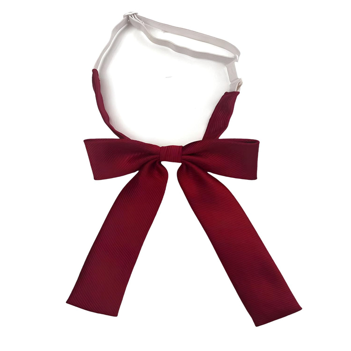 SEVENHEAD Adjustable Neck Strap Length Solid Color Double Layer Solid Color Bow Tie
