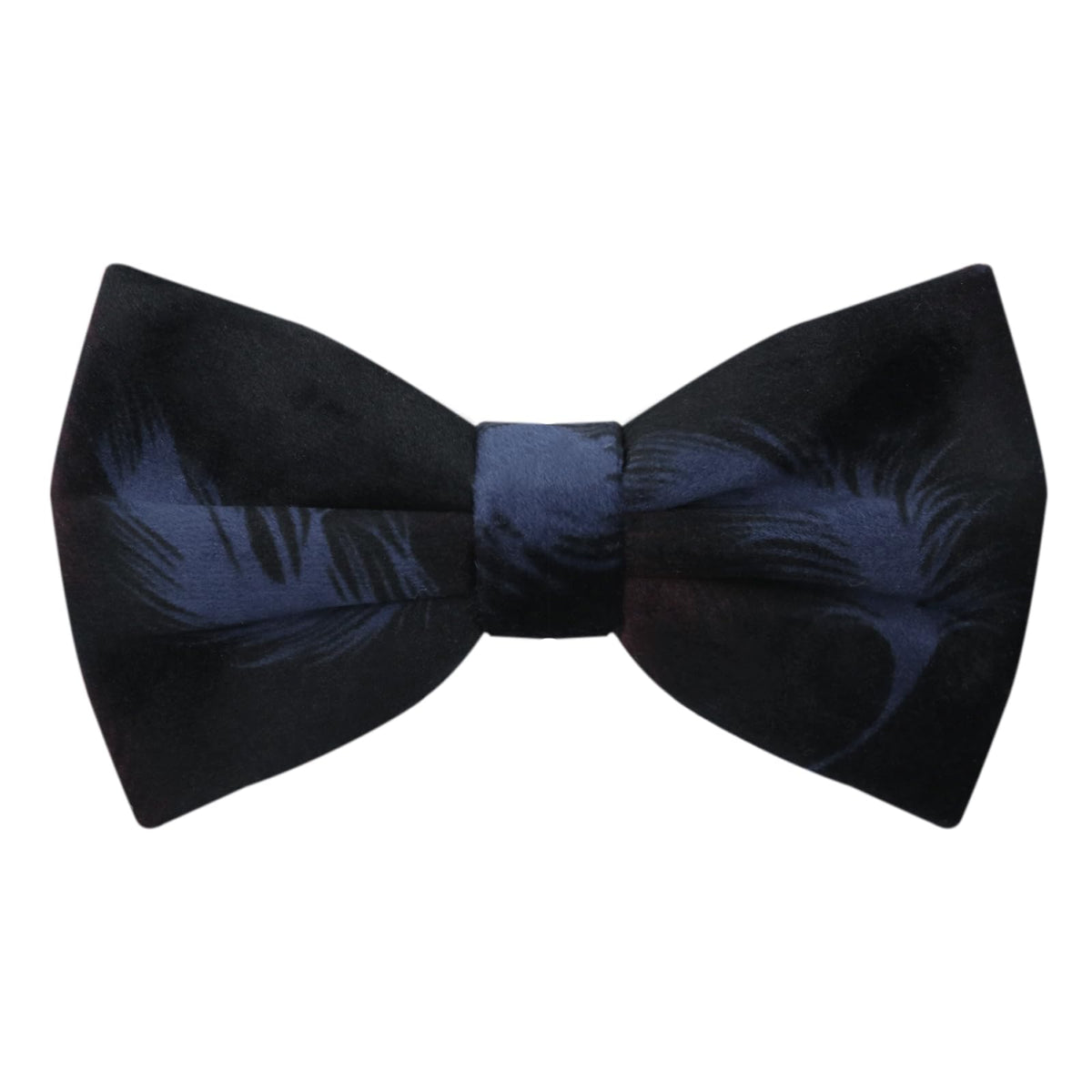 Luckyvestir Men's Velvet Bow Tie, Pre-Tied Adjustable Bowties, Silk Black Neckties for Men Women for Party Business Gift