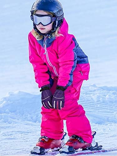 Hicarer 2 Pairs Kids Waterproof Winter Snow Gloves