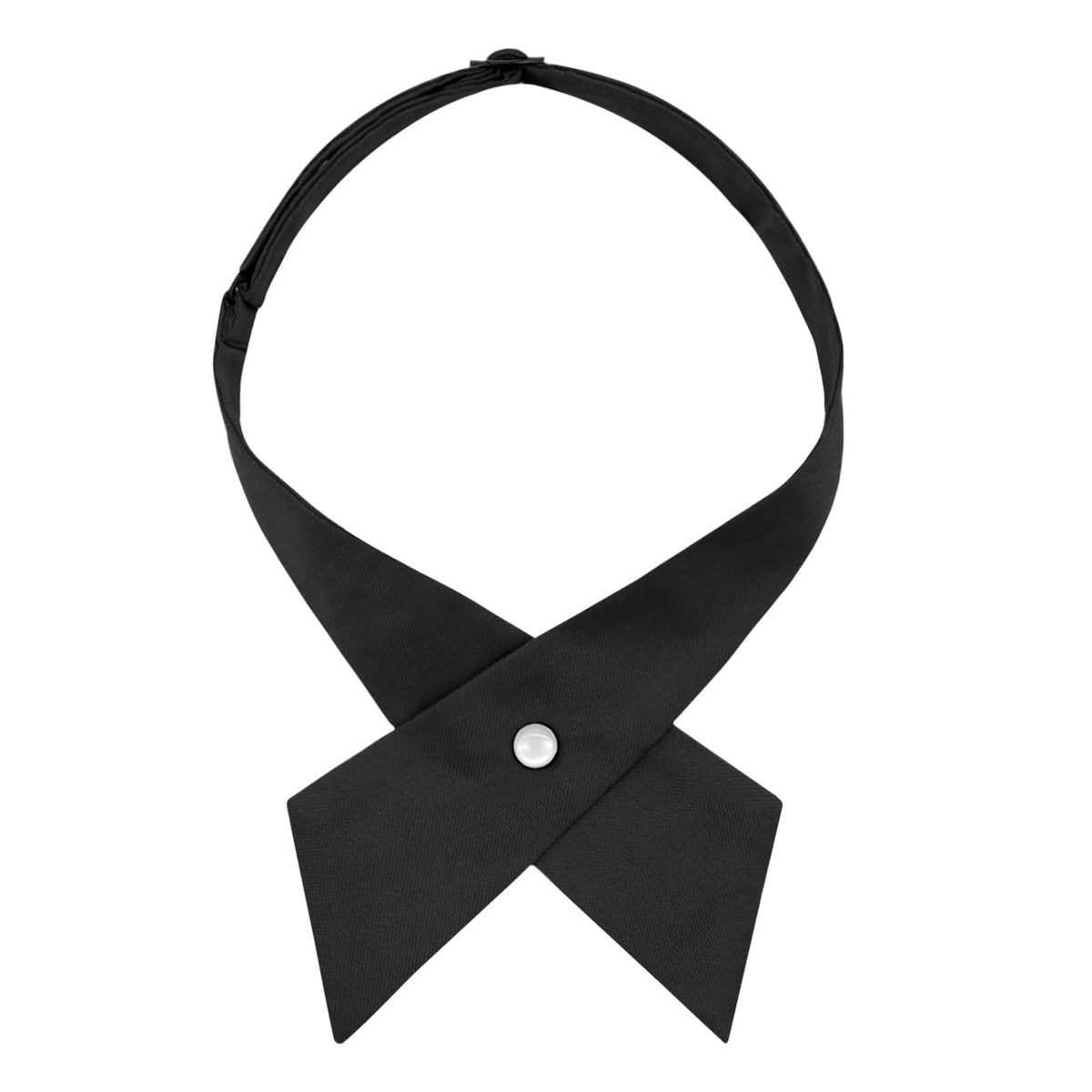 Bow Ties for Women Criss-Cross Tie Solid Color Neck Tie for Women Girls Boys School Uniform Shirts Blouses Cosplay