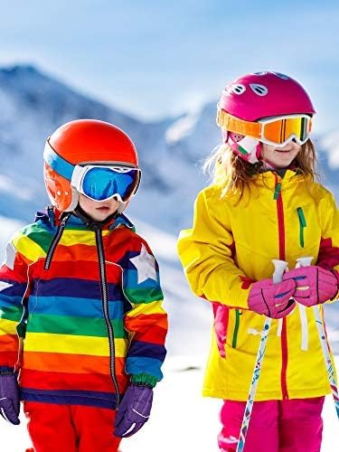 Hicarer 2 Pairs Kids Waterproof Winter Snow Gloves