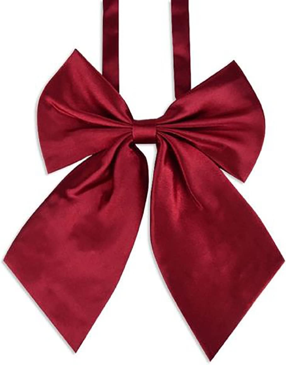 LOPURO Lady Adjustable Pre-tied Bow Tie,Women Uniform Bowtie for Cosplay