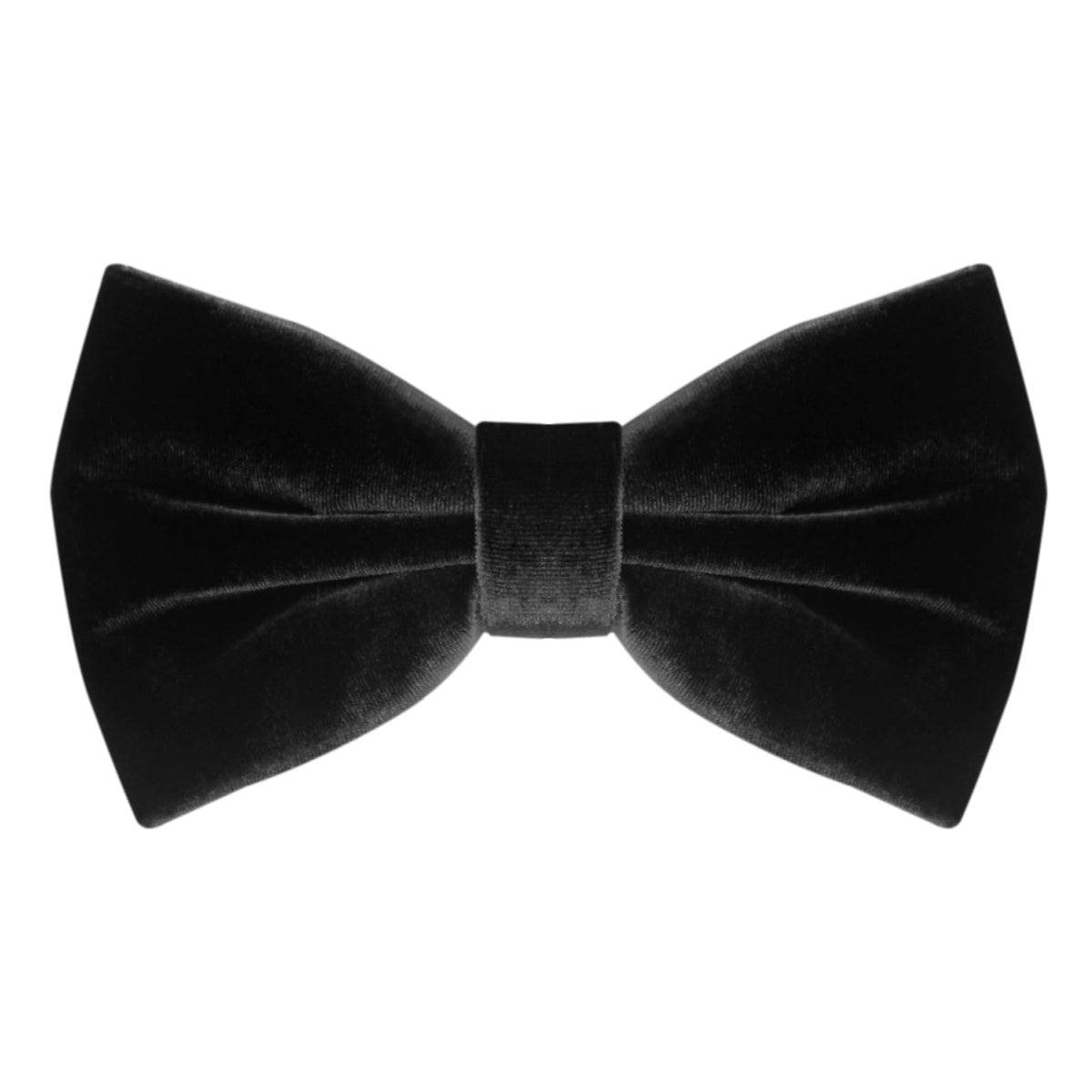 Luckyvestir Men's Velvet Bow Tie, Pre-Tied Adjustable Bowties, Silk Black Neckties for Men Women for Party Business Gift