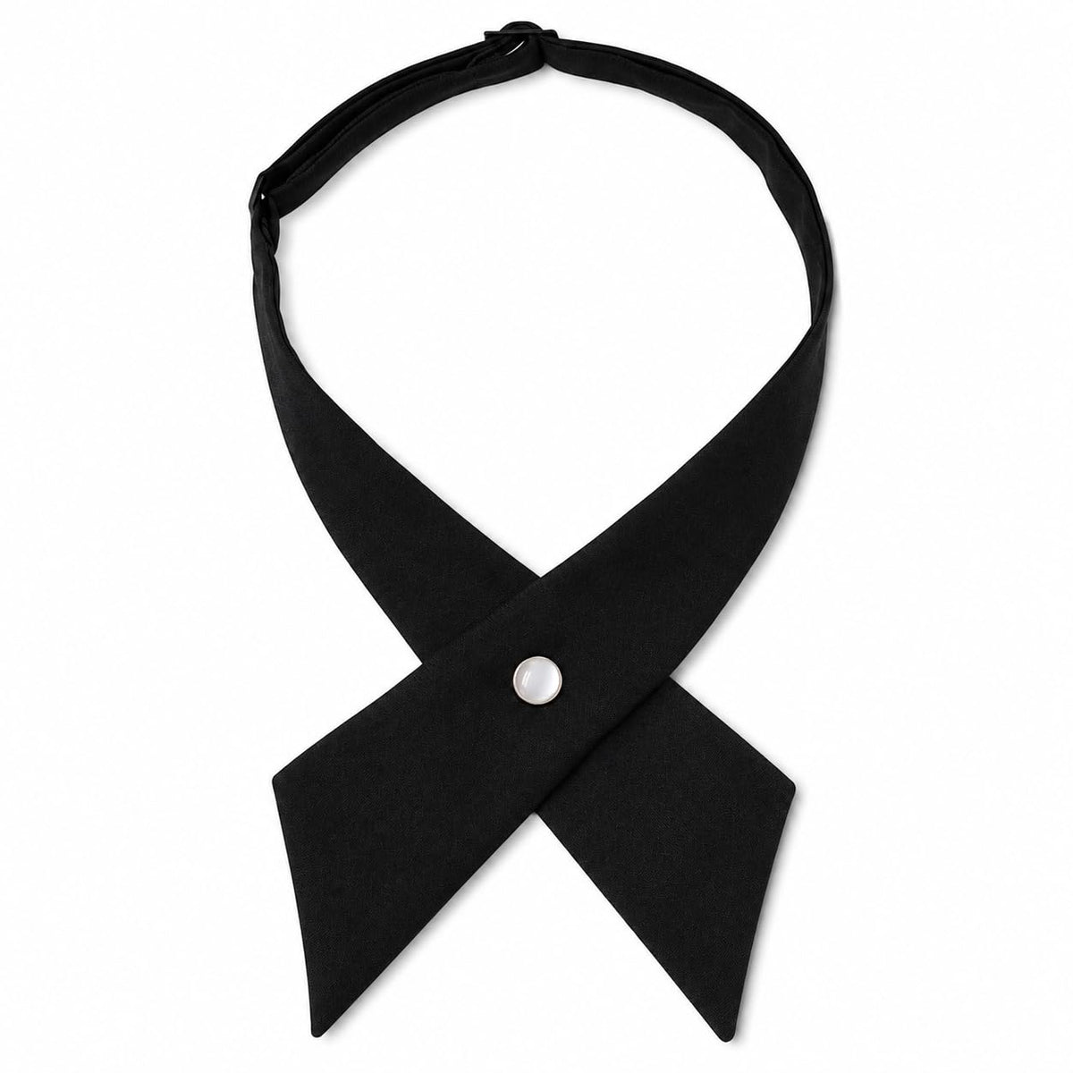 Eohak Women Bow Tie School Uniform Adjustable Solid Color Pre Tied Bowtie