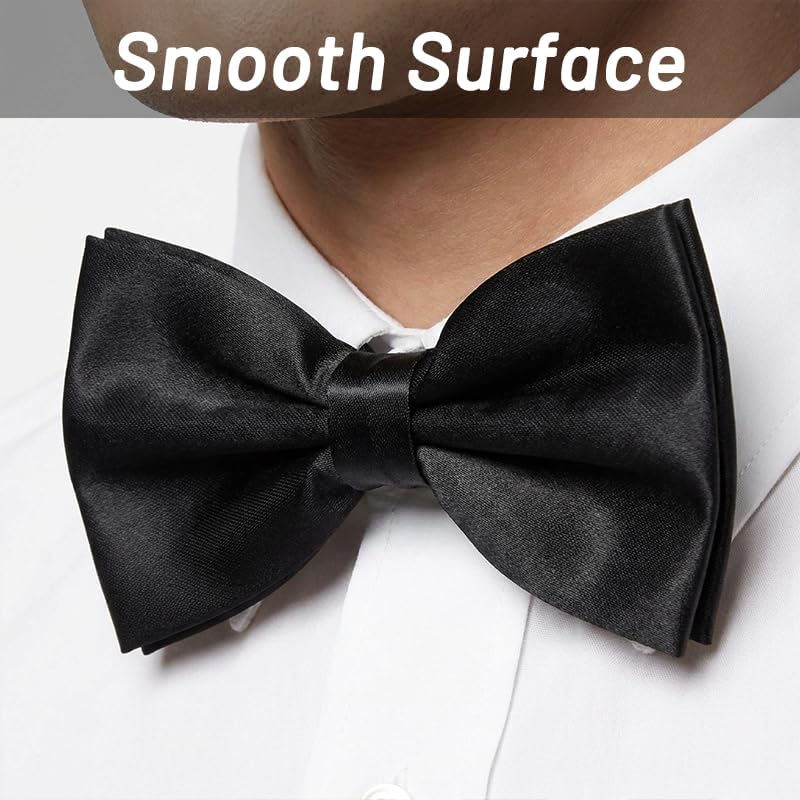 3 Pack Bow Ties for Men - Pre-Tied Bow Tie Adjustable Neck Bowtie