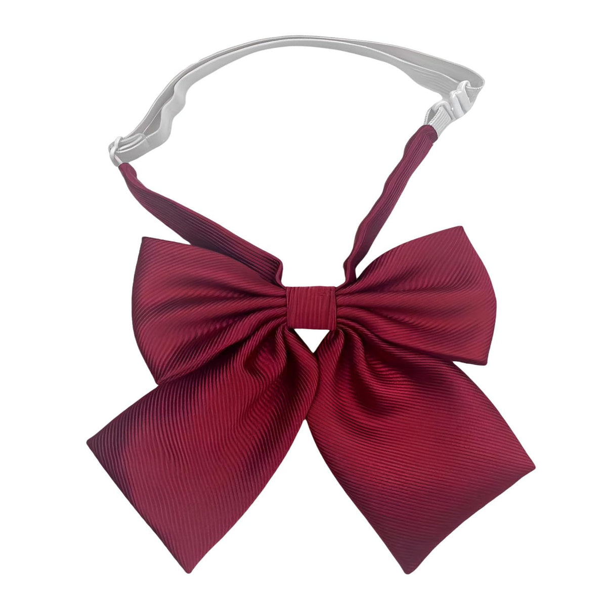SEVENHEAD Adjustable Neck Strap Length Solid Color Double Layer Solid Color Bow Tie