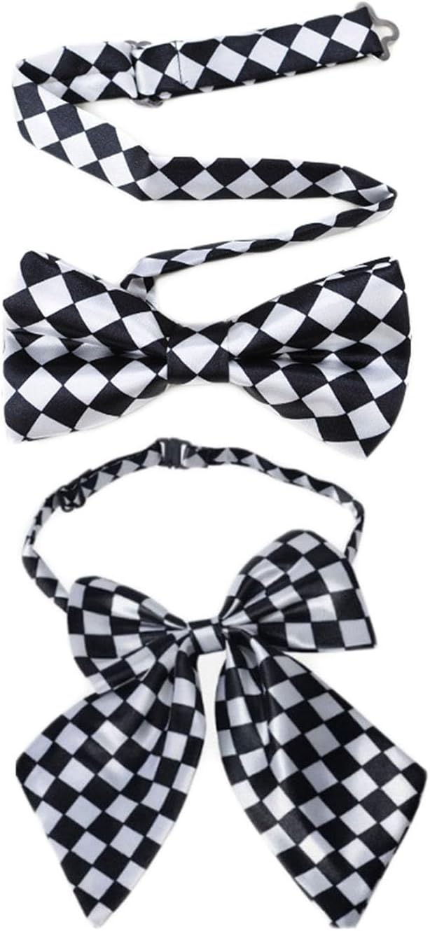 BBTDIN Checkered Plaid Bow Ties for Men Buffalo Plaid Pro-Ties Men Checkered Bow Ties BMT02