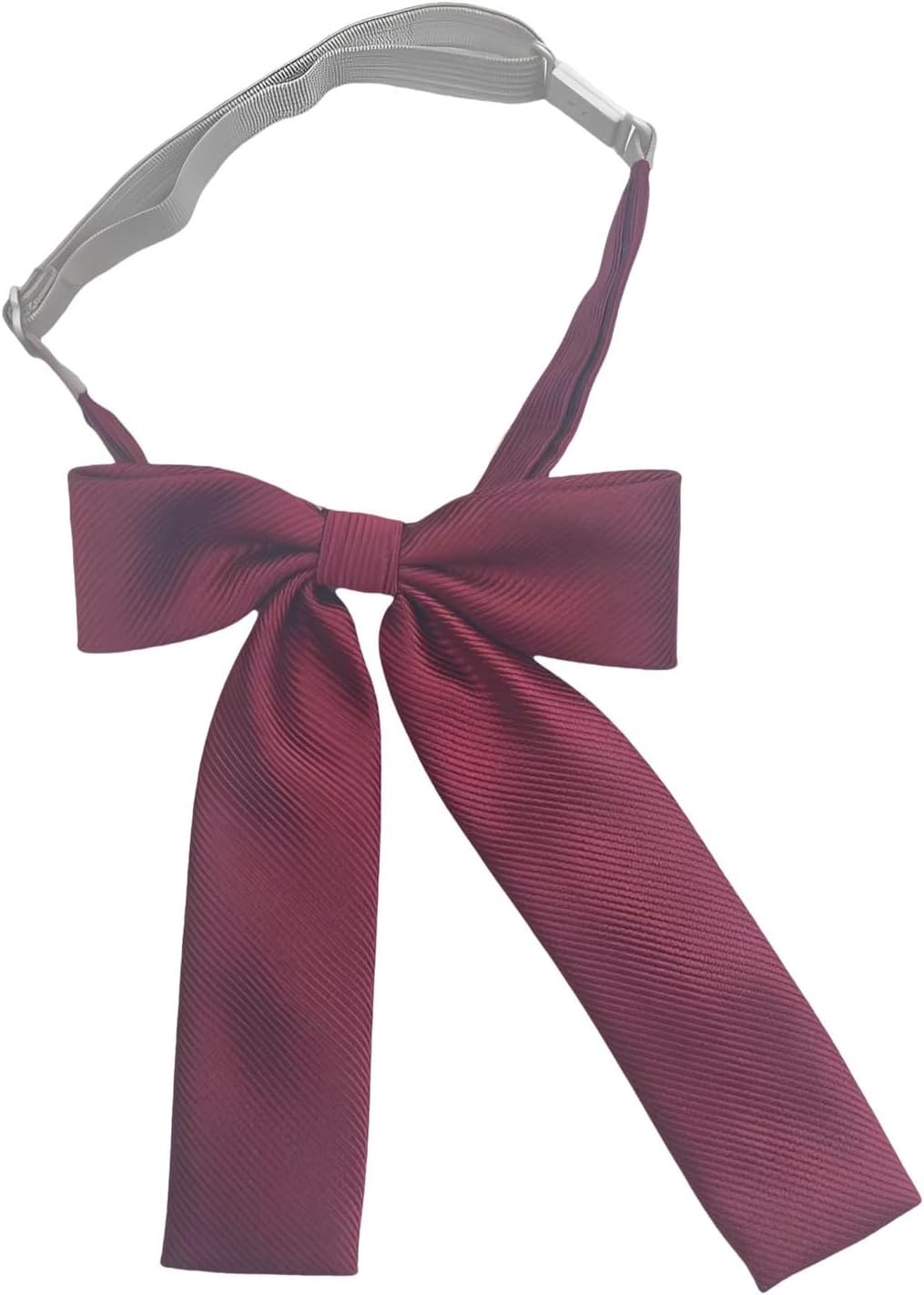 SEVENHEAD Adjustable Neck Strap Length Solid Color Double Layer Solid Color Bow Tie