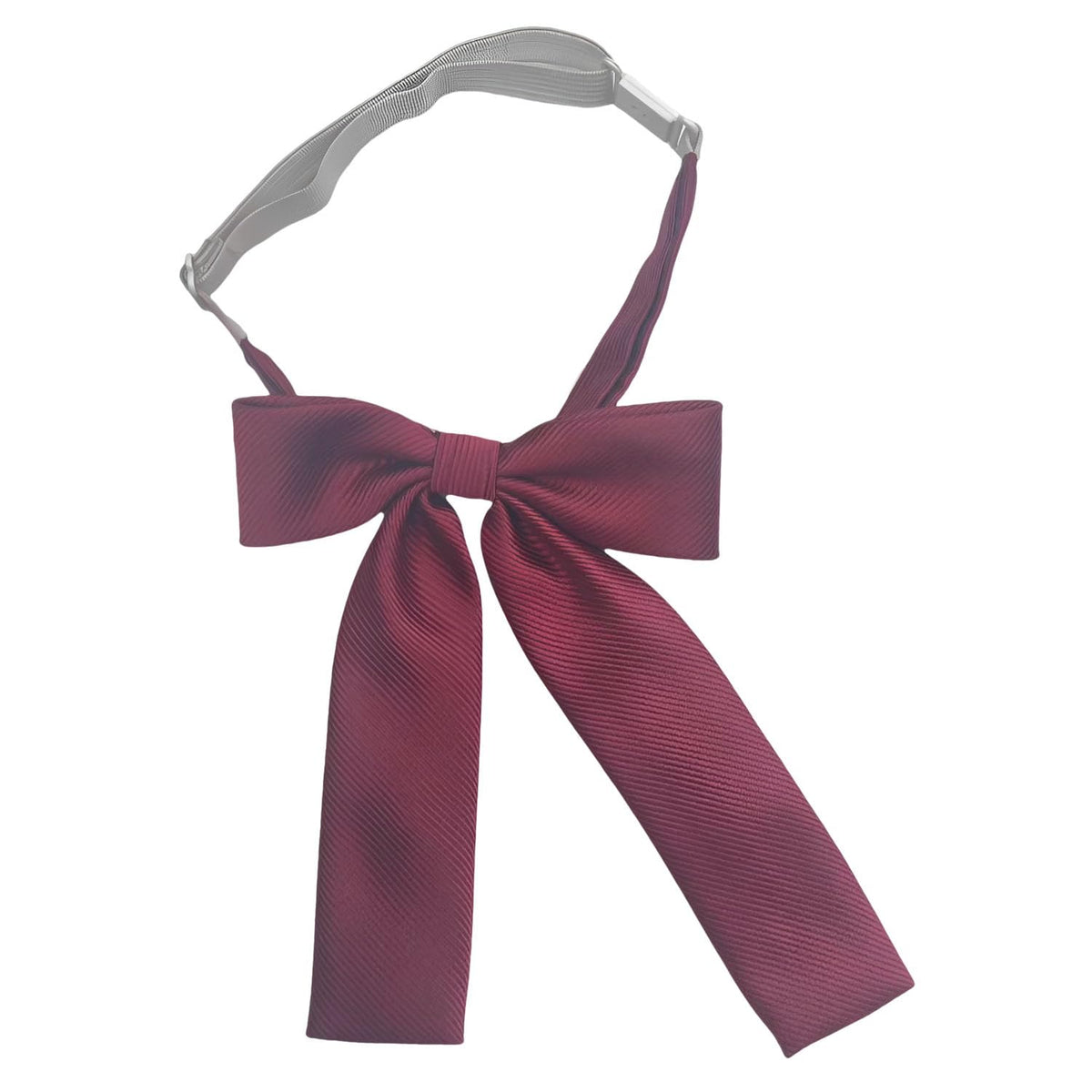 SEVENHEAD Adjustable Neck Strap Length Solid Color Double Layer Solid Color Bow Tie