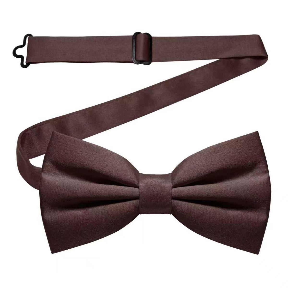 JEMYGINS Solid Color Pre-tied Bow Tie Adjustable Bowtie for Men