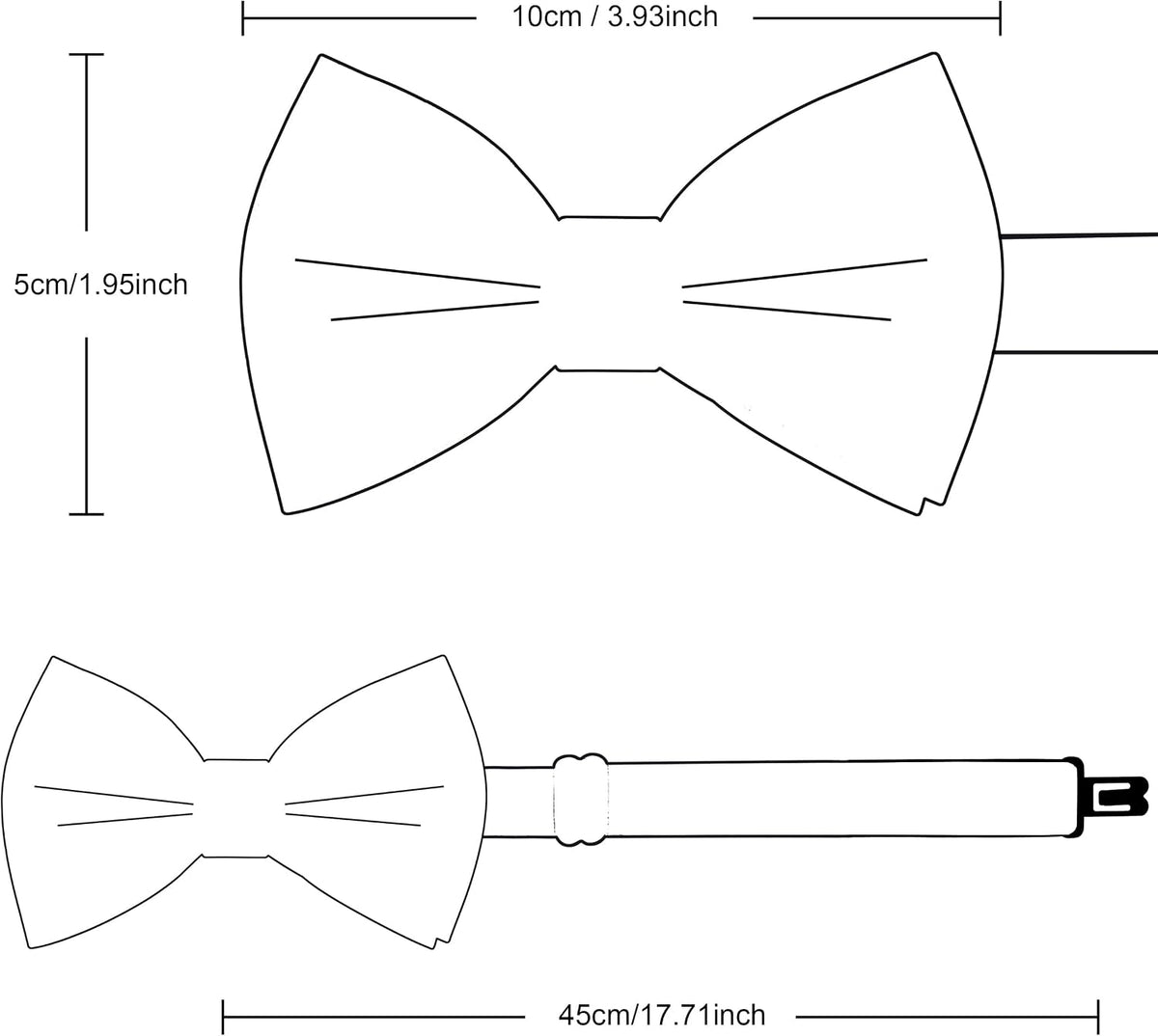 GUSLESON Solid Bow Ties for Boys Pre-Tied Baby Kids Bow Tie Adjustable Toddler Bowties for Wedding Party