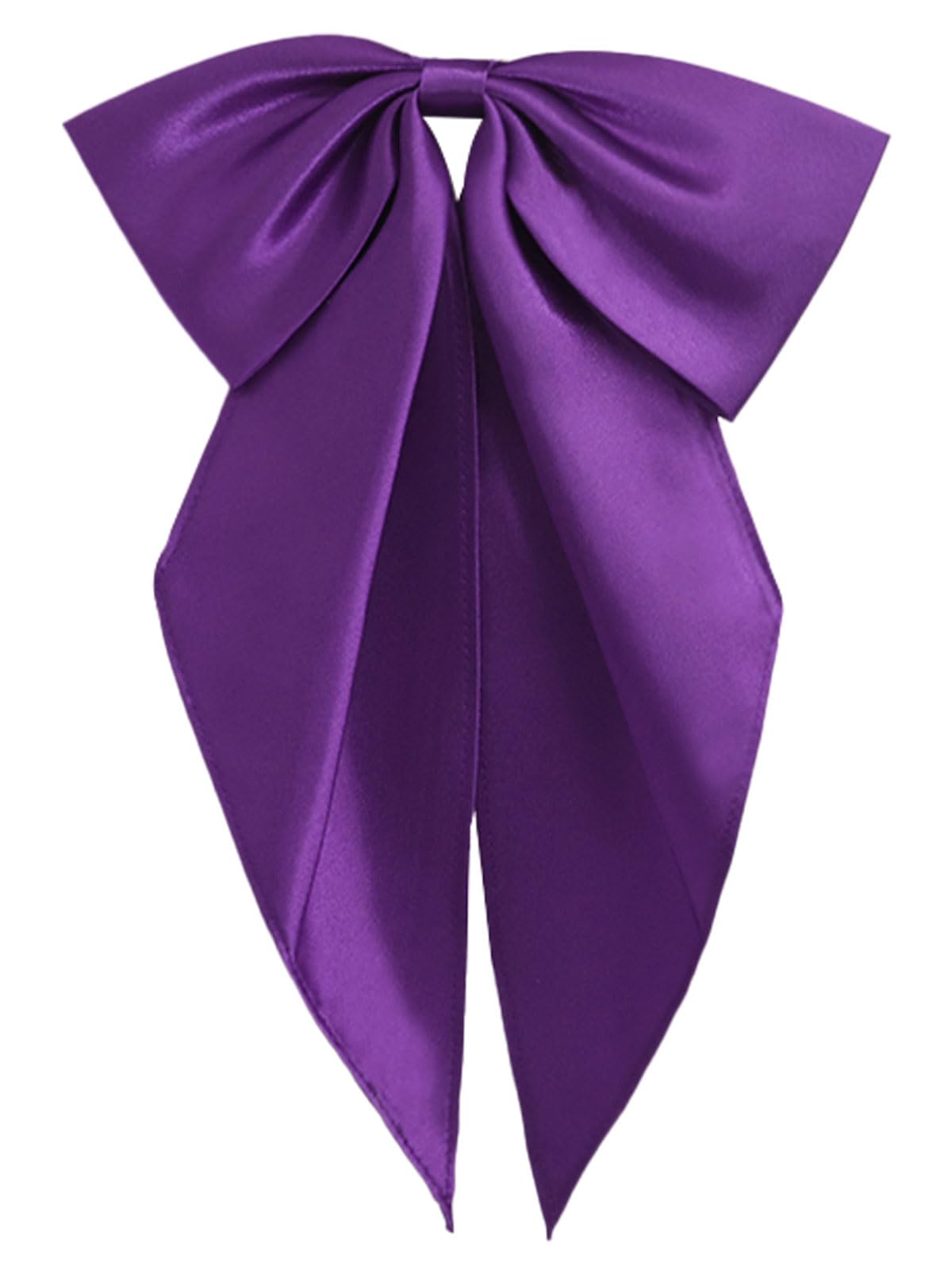 Satin Bow Ties for Women Men, Adjustable Big Womens Bowtie Pre-tied Large Bowties Cosplay Party Date Casual
