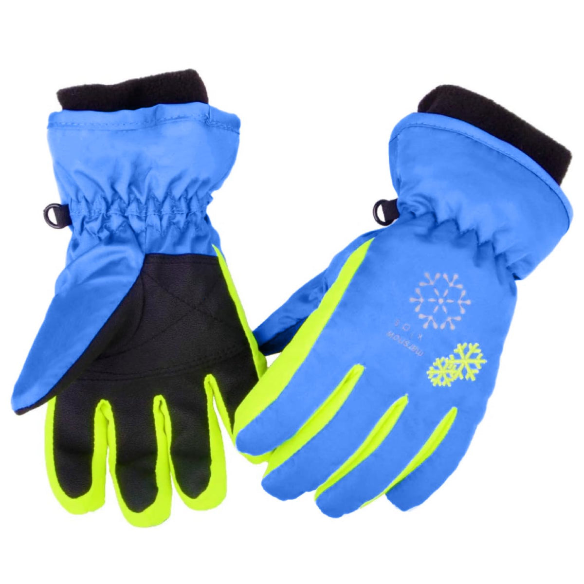 Azarxis Kids Ski Snow Gloves, Waterproof Winter Mittens for Boys Girls