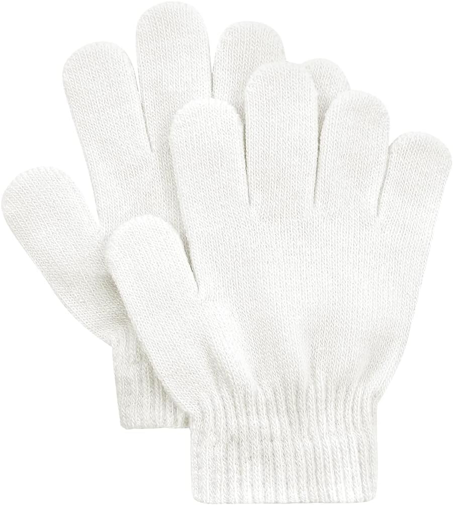 Kids Winter Gloves for Toddler Boys Girls Warm Full Finger Knit Mittens