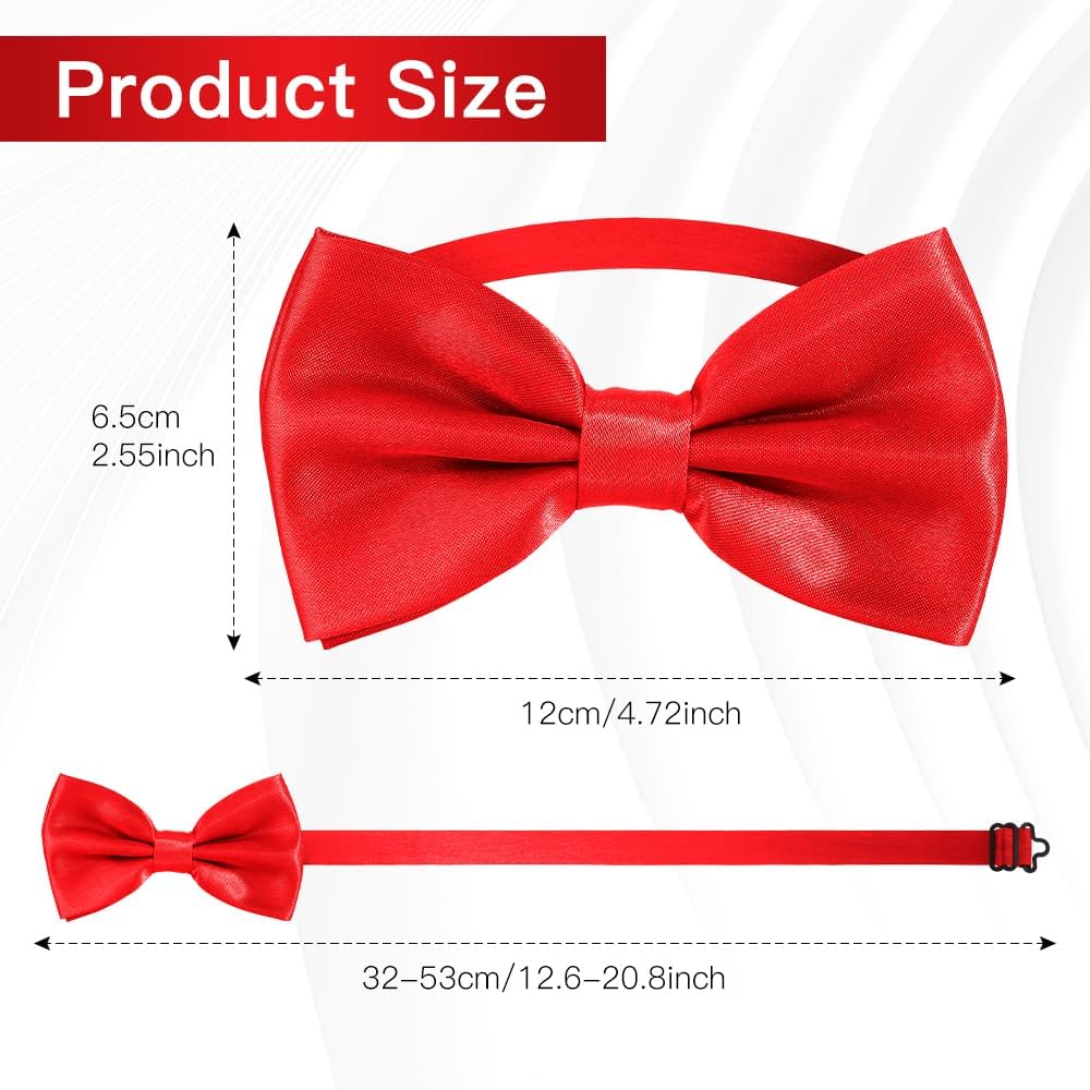 Black Bow Ties for Men - Tuxedo Black Bow Tie Clip On