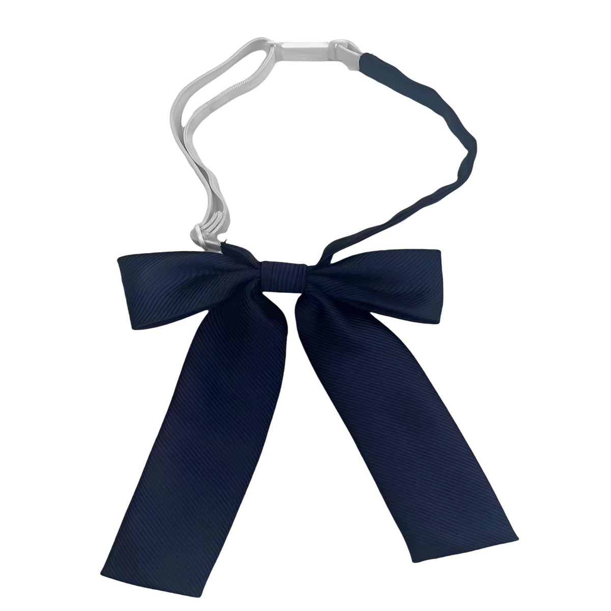 SEVENHEAD Adjustable Neck Strap Length Solid Color Double Layer Solid Color Bow Tie