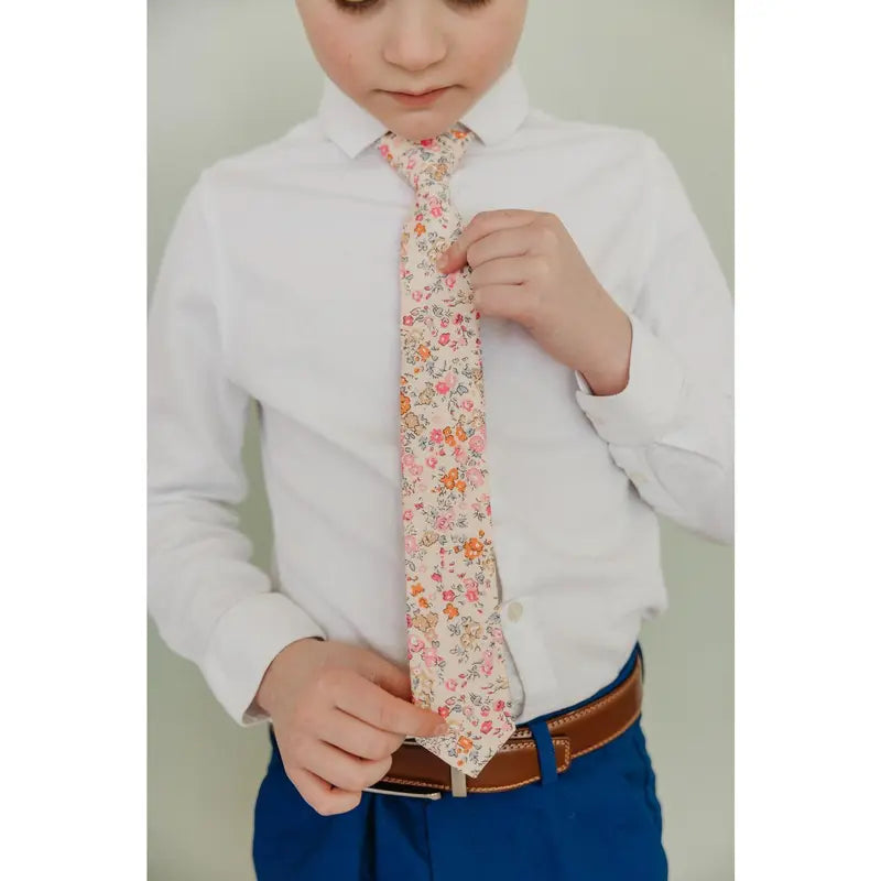 Pink Meadow Boys Tie