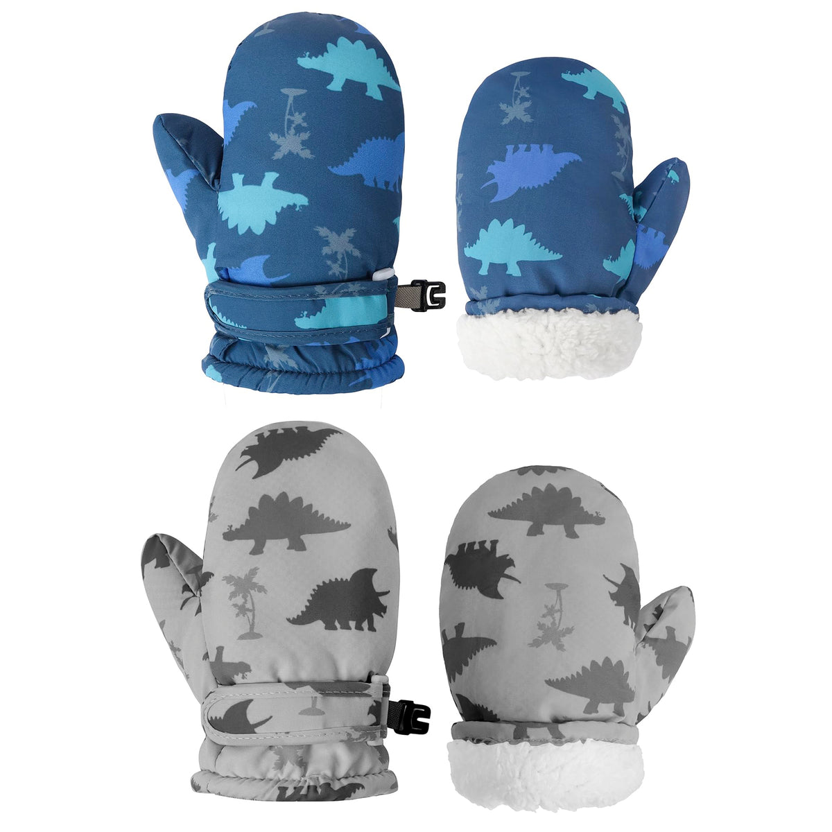 Toddler Mittens Lined Fleece Snow Gloves for Boys Girls Kids Winter Ski Gloves Baby Mittens
