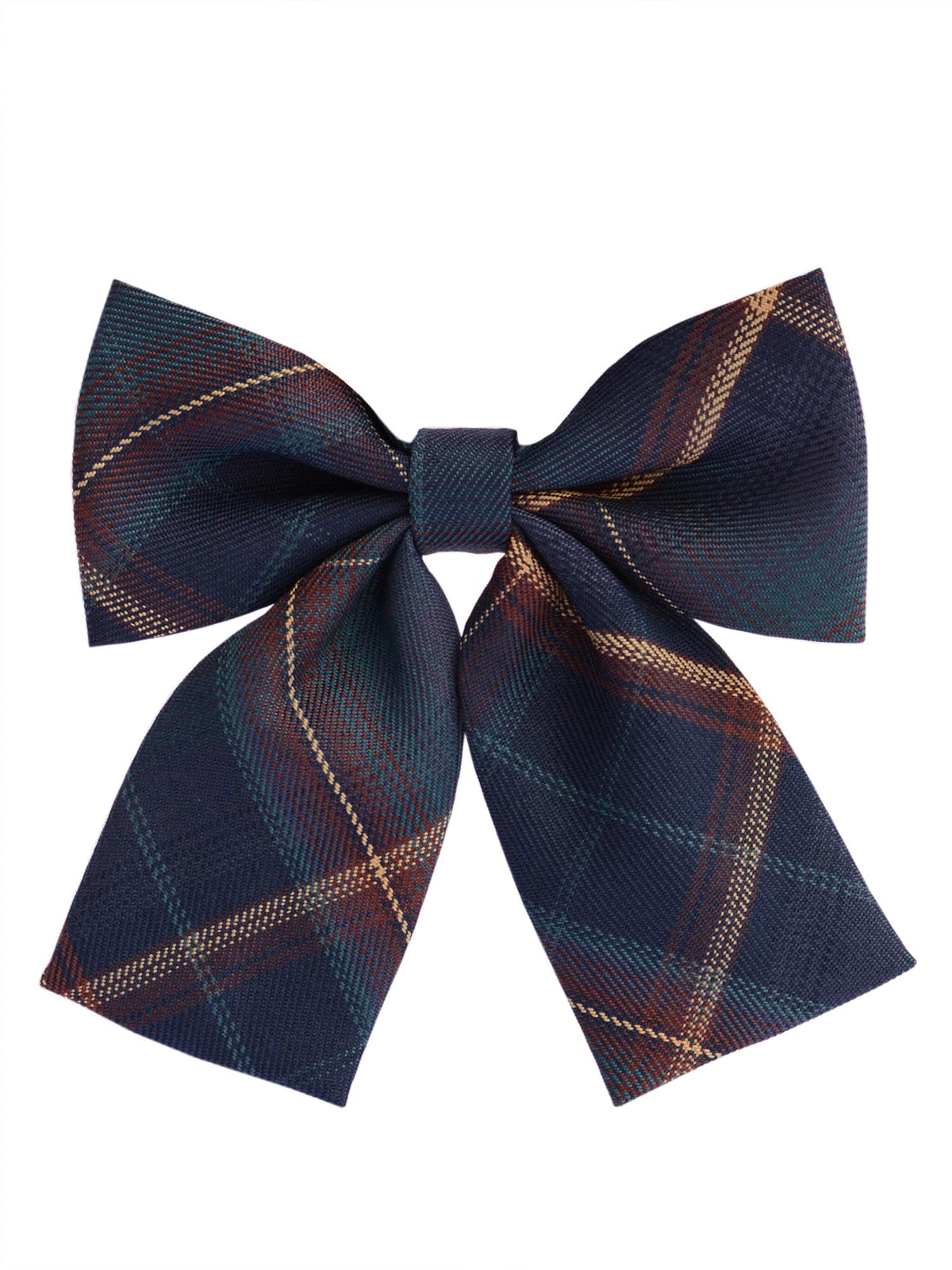 Women's Classic Plaid Bow Tie Adjustable Pre-Tied Bowtie