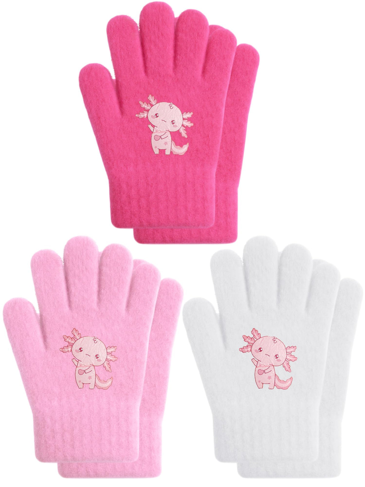EBOOT 3 Pairs Winter Kids Gloves Warm