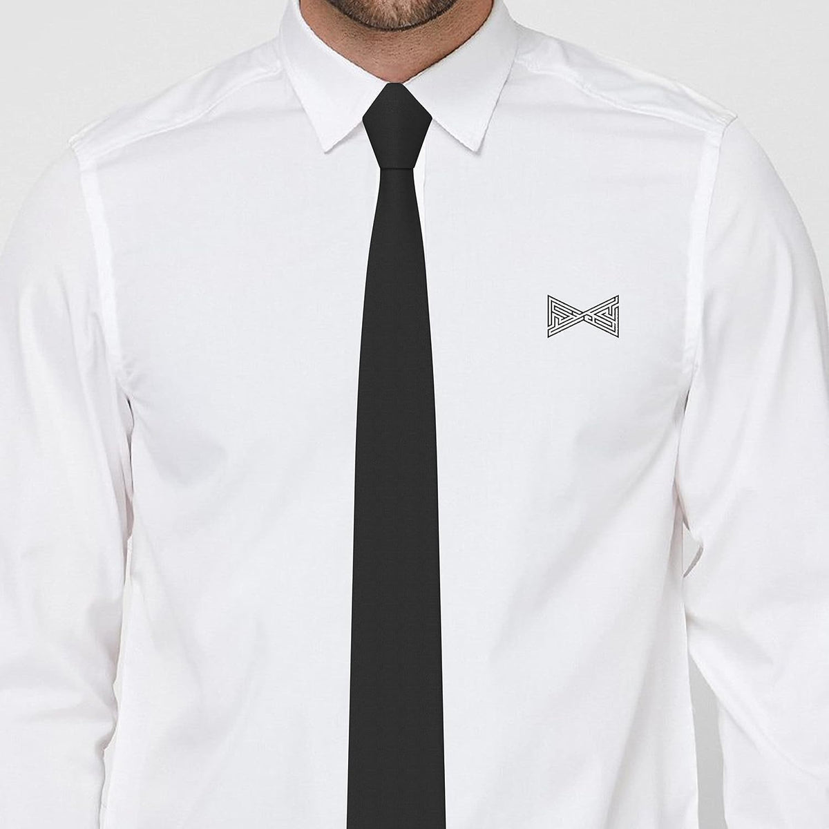 Men's Gabardine Matt Neckties Solid Color for Tuxedo Classic Design, by Bow Tie Hosue