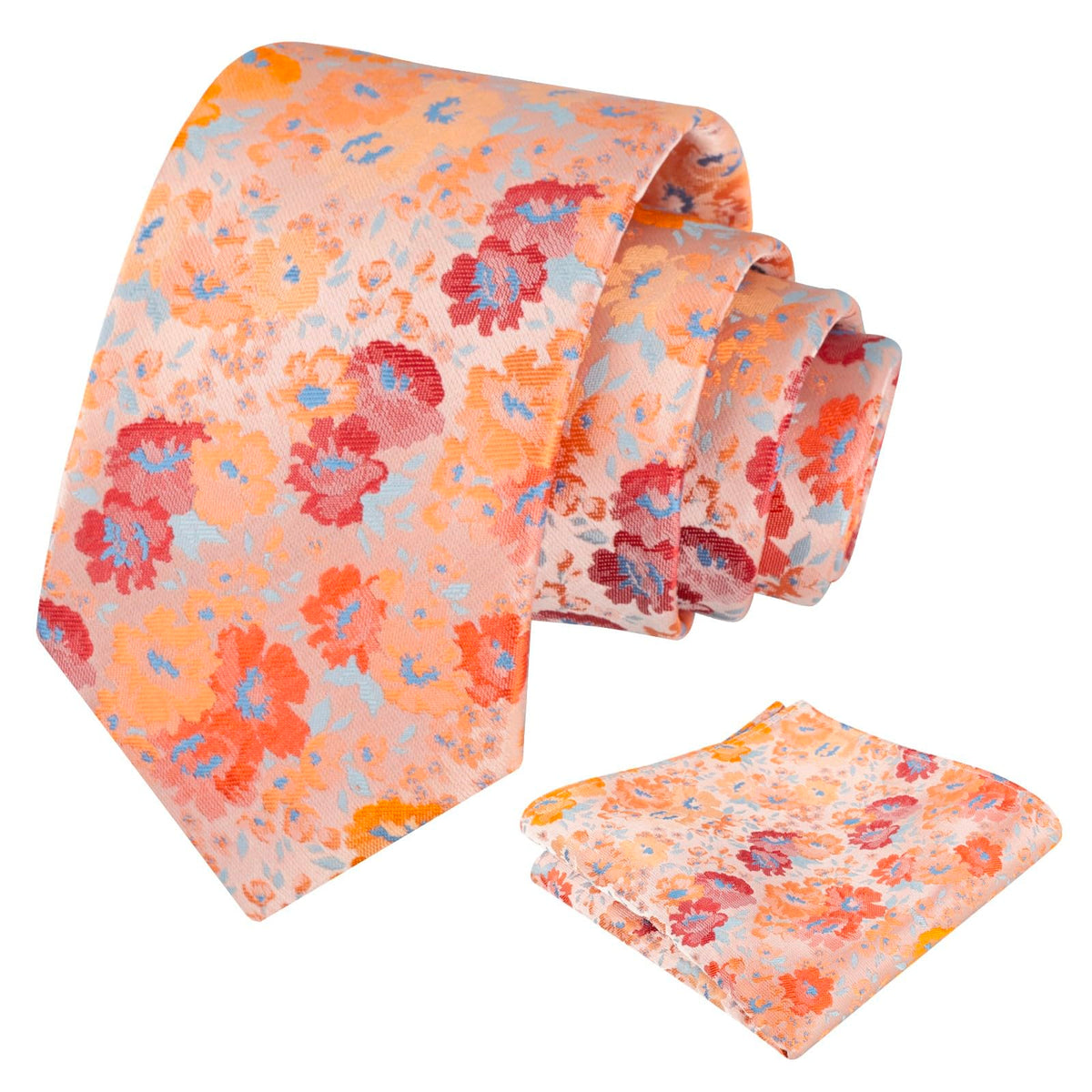 Alizeal Mens 3.15'' Colorful Flower Necktie Set