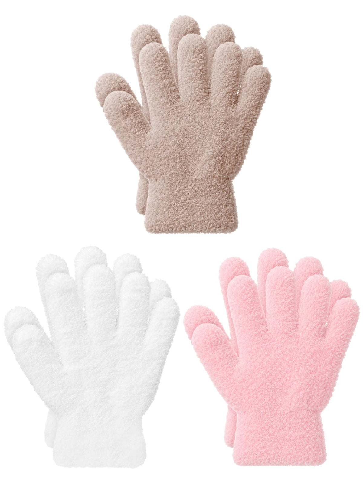 EBOOT 3 Pairs Winter Kids Gloves Warm