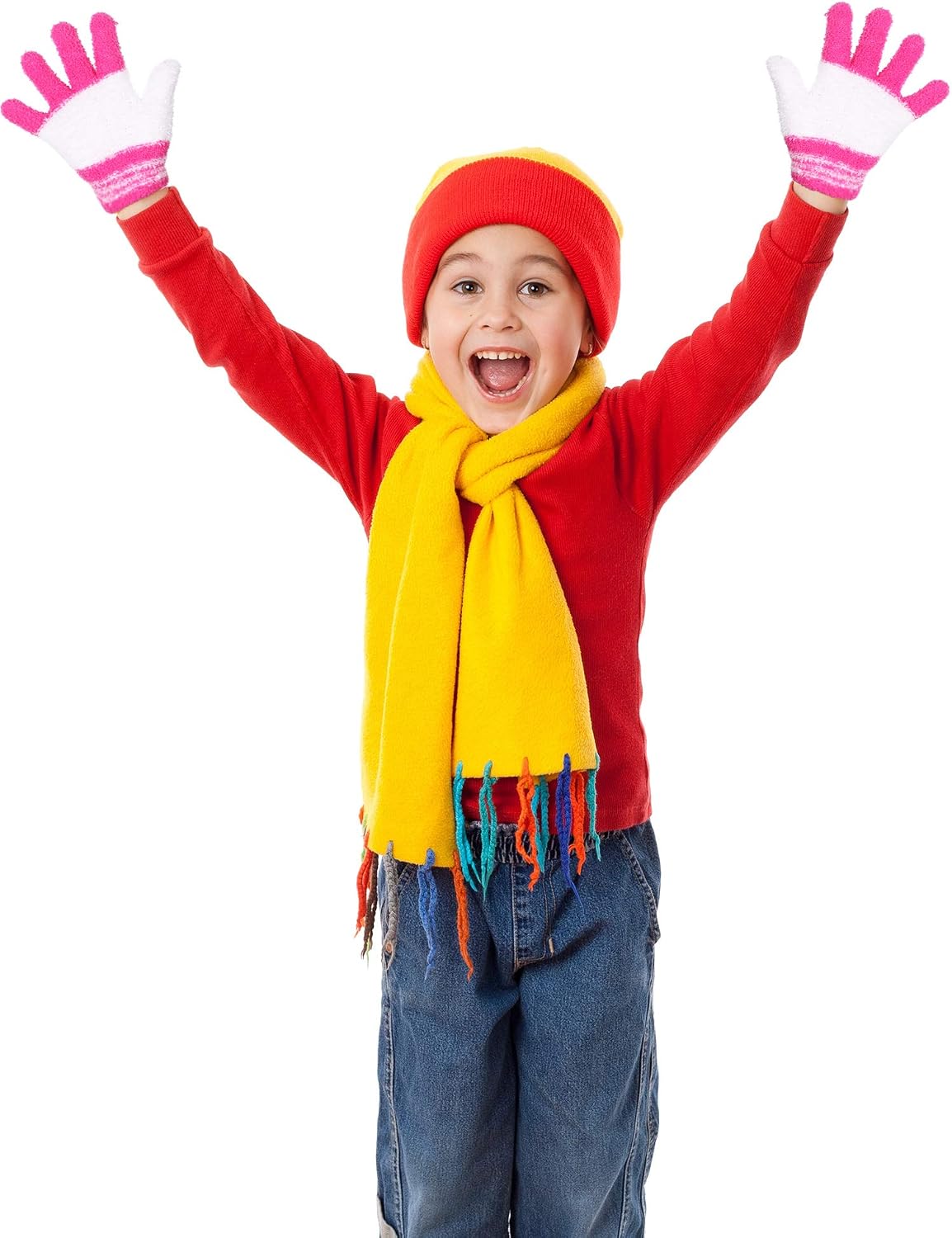 EBOOT 3 Pairs Winter Kids Gloves Warm