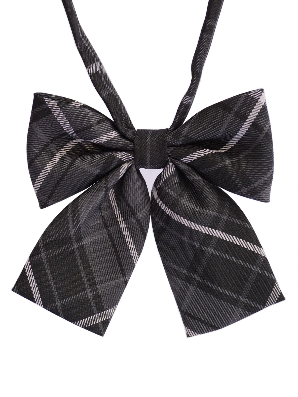 Women's Classic Plaid Bow Tie Adjustable Pre-Tied Bowtie
