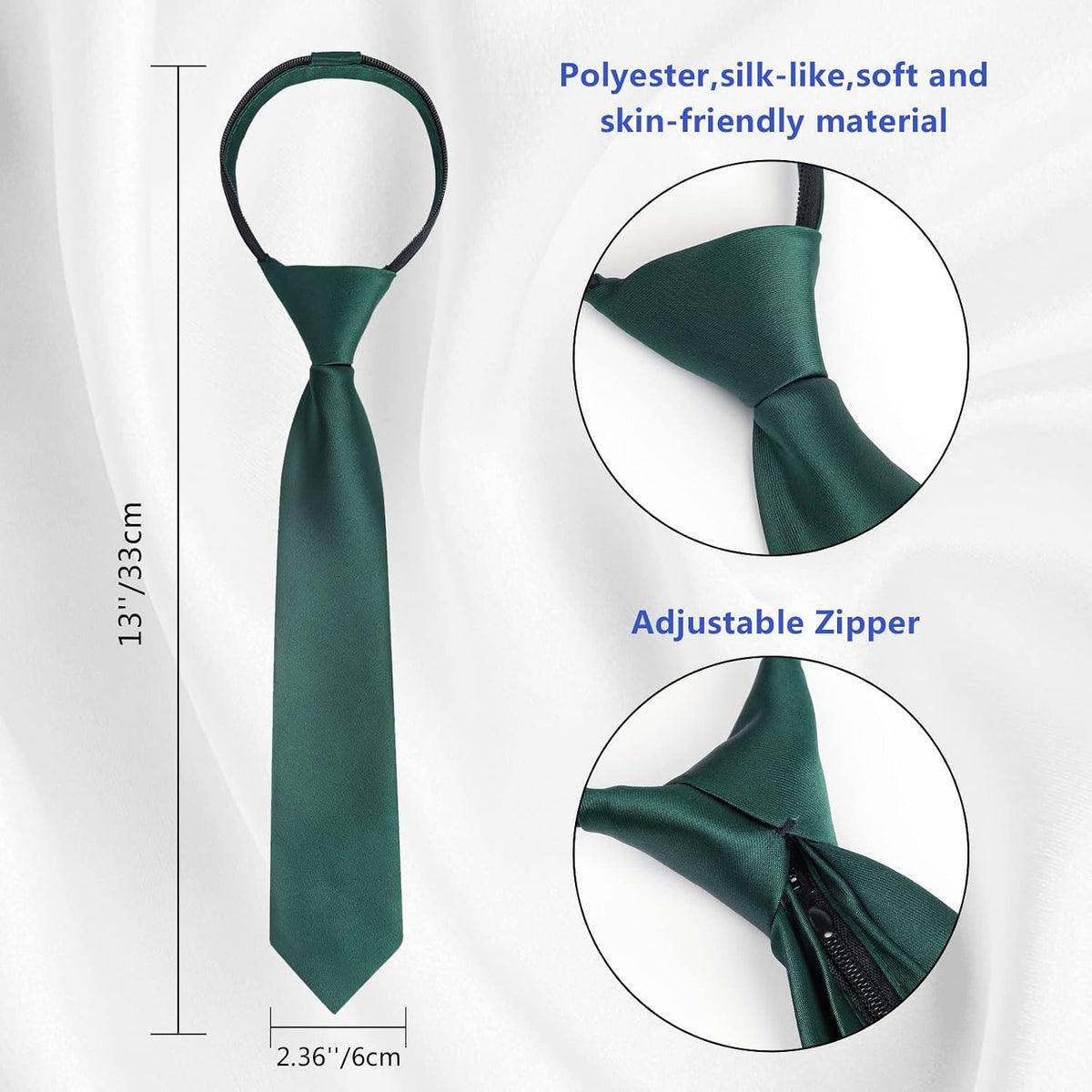 Alizeal Boys 3pcs Solid Bow Tie Necktie Suit Vest Set