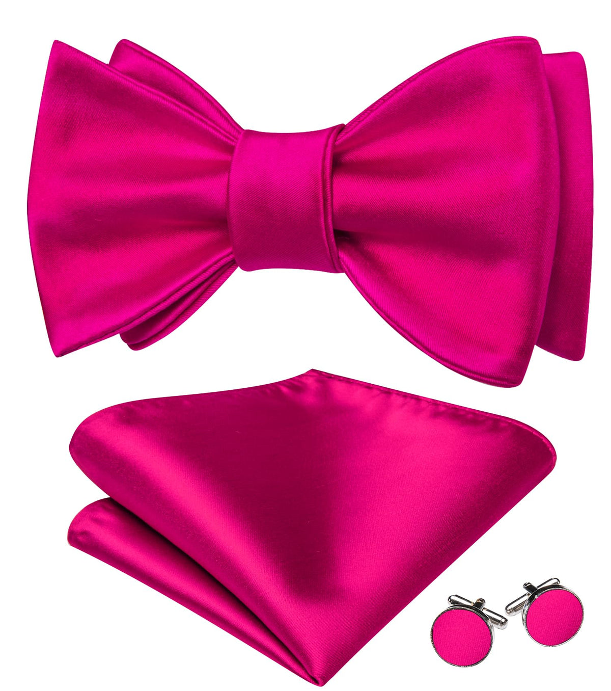 YOHOWA Bow Ties for Men Paisley Self Tie Bowtie Pocket Square Cufflinks Set