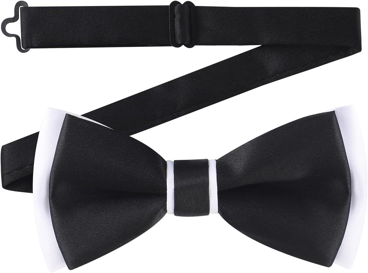 AWAYTR Bow Ties for Men - Pre-Tied Adjustable Tuxedo Style for Wedding