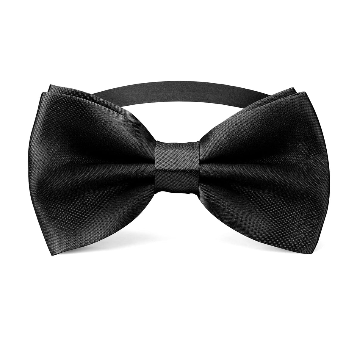 Black Bow Ties for Men - Tuxedo Black Bow Tie Clip On