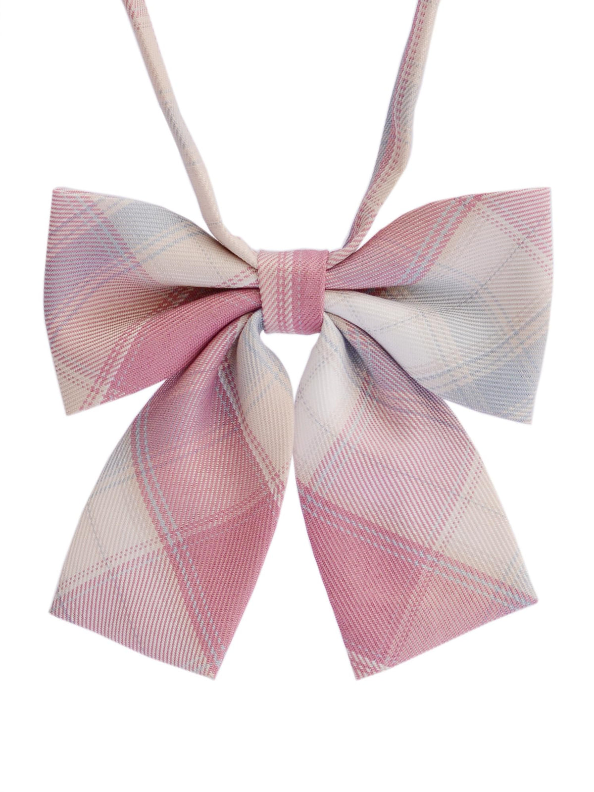 Women's Classic Plaid Bow Tie Adjustable Pre-Tied Bowtie