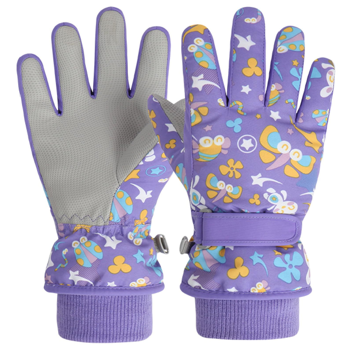 TRIWONDER Kids Ski Snow Gloves, Water-Resistant Winter Mittens Boys Girls
