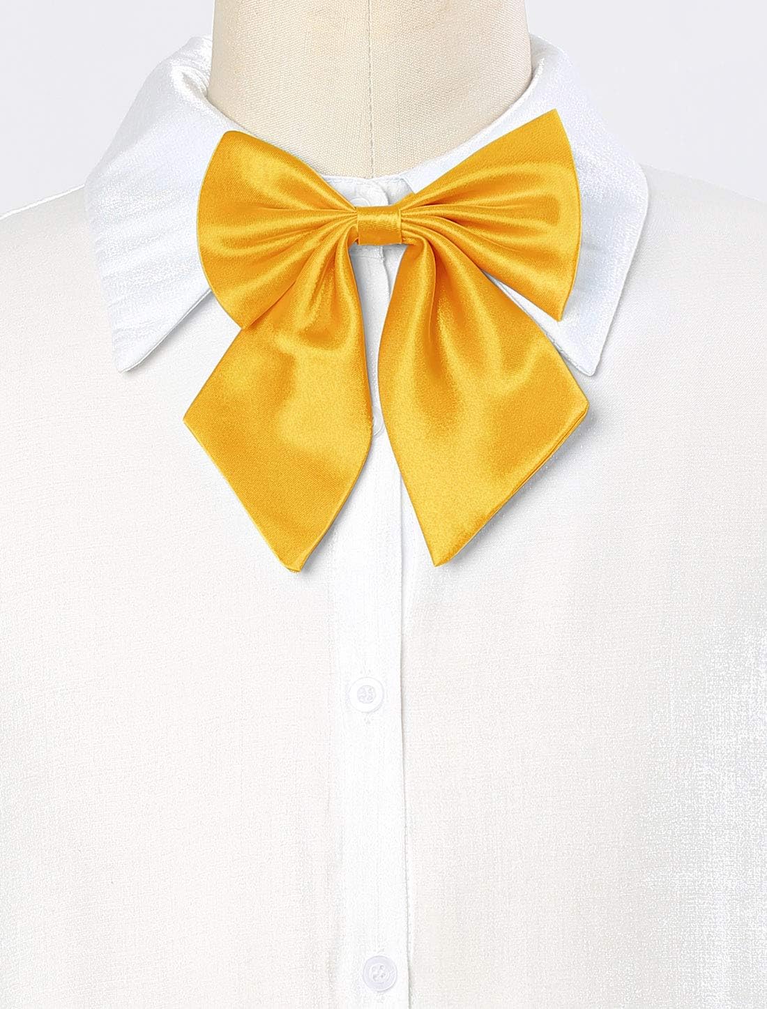 uxcell Women's Pre-Tied Bow Tie Adjustable Solid Bowknot