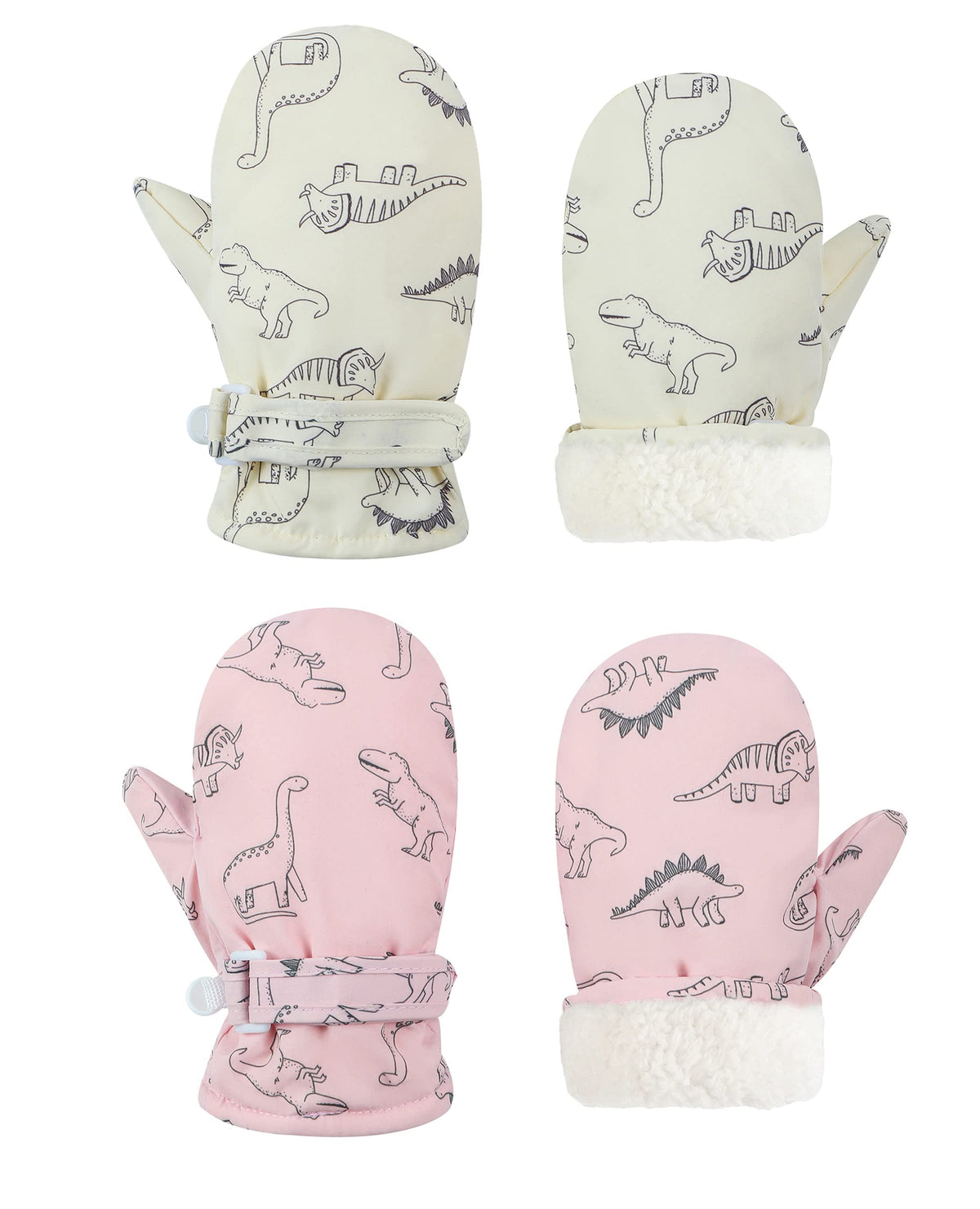 Toddler Mittens Lined Fleece Snow Gloves for Boys Girls Kids Winter Ski Gloves Baby Mittens