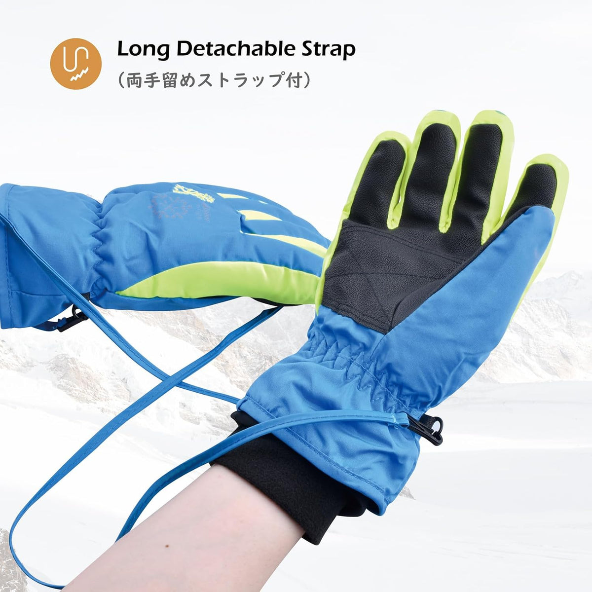 TRIWONDER Kids Ski Snow Gloves, Water-Resistant Winter Mittens Boys Girls