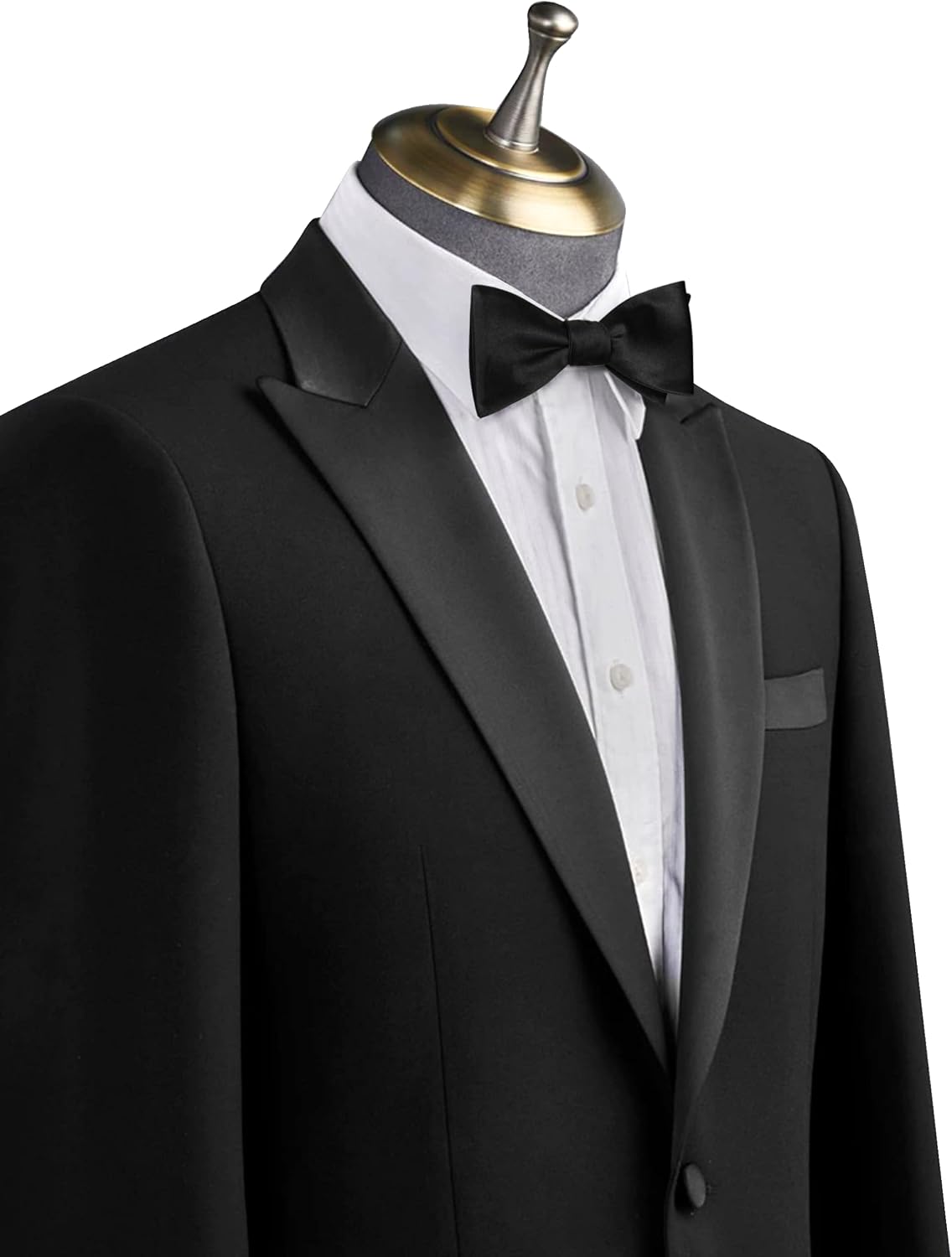 JEMYGINS Solid Color Mens Bowtie Self Bow Tie Formal Bow Tie