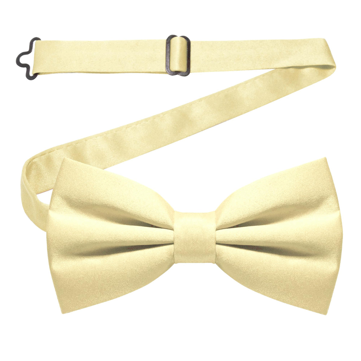 JEMYGINS Solid Color Pre-tied Bow Tie Adjustable Bowtie for Men