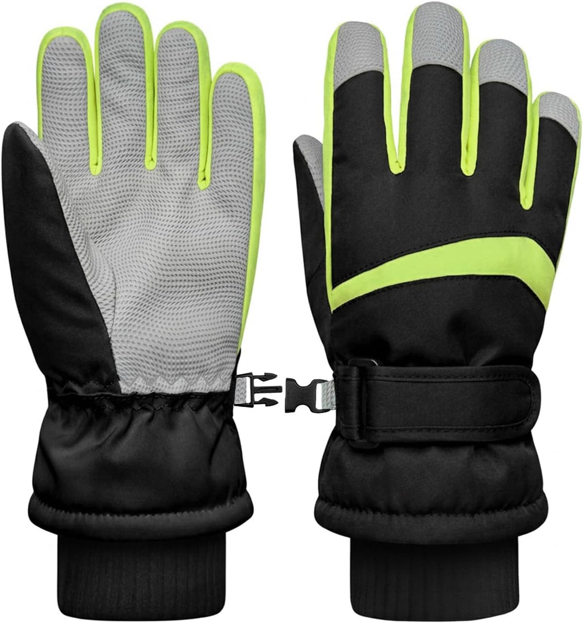 Kids Winter Snow Ski Gloves for Boys Girls Children Snowboard Waterproof Thermal Fleece Gloves for Cold Weather