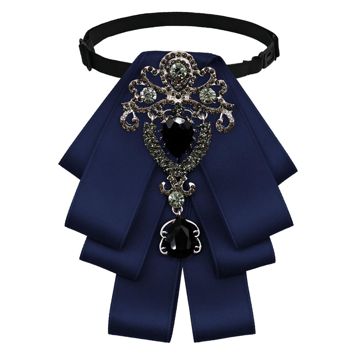 LJBFNN Bow Ties for Men Women, Womens Bow Tie Adjustable Pre-Tied Rhinestone Bowties Men for Suit Tuxedo Vest Shirt Uniform