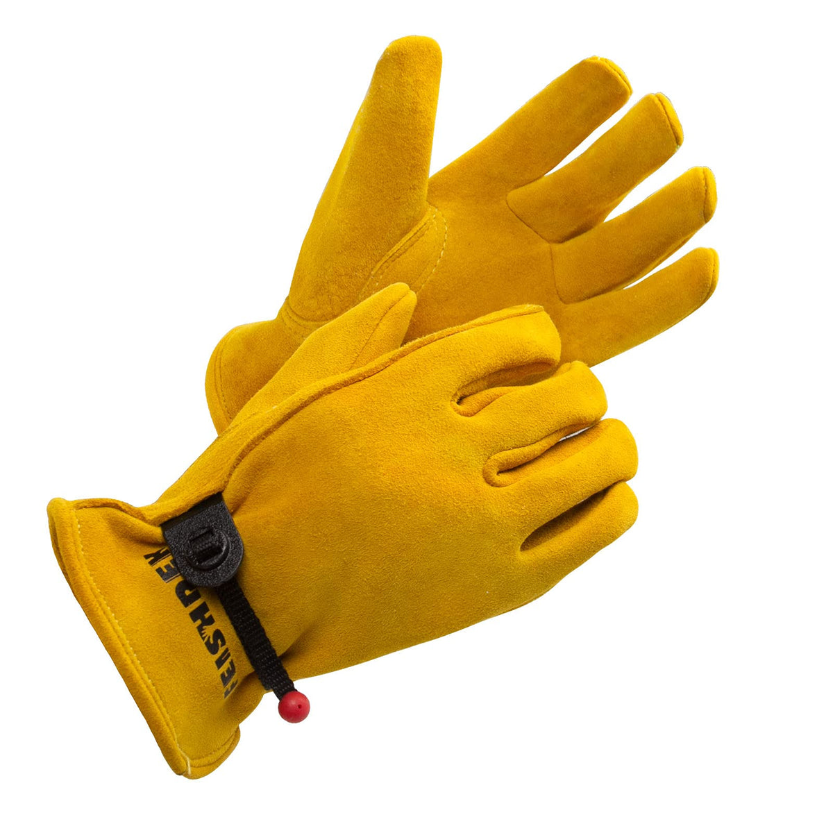Kids Work Gloves Age 2-14, Soft Deerskin Suede Leather(Age 2-4, S)