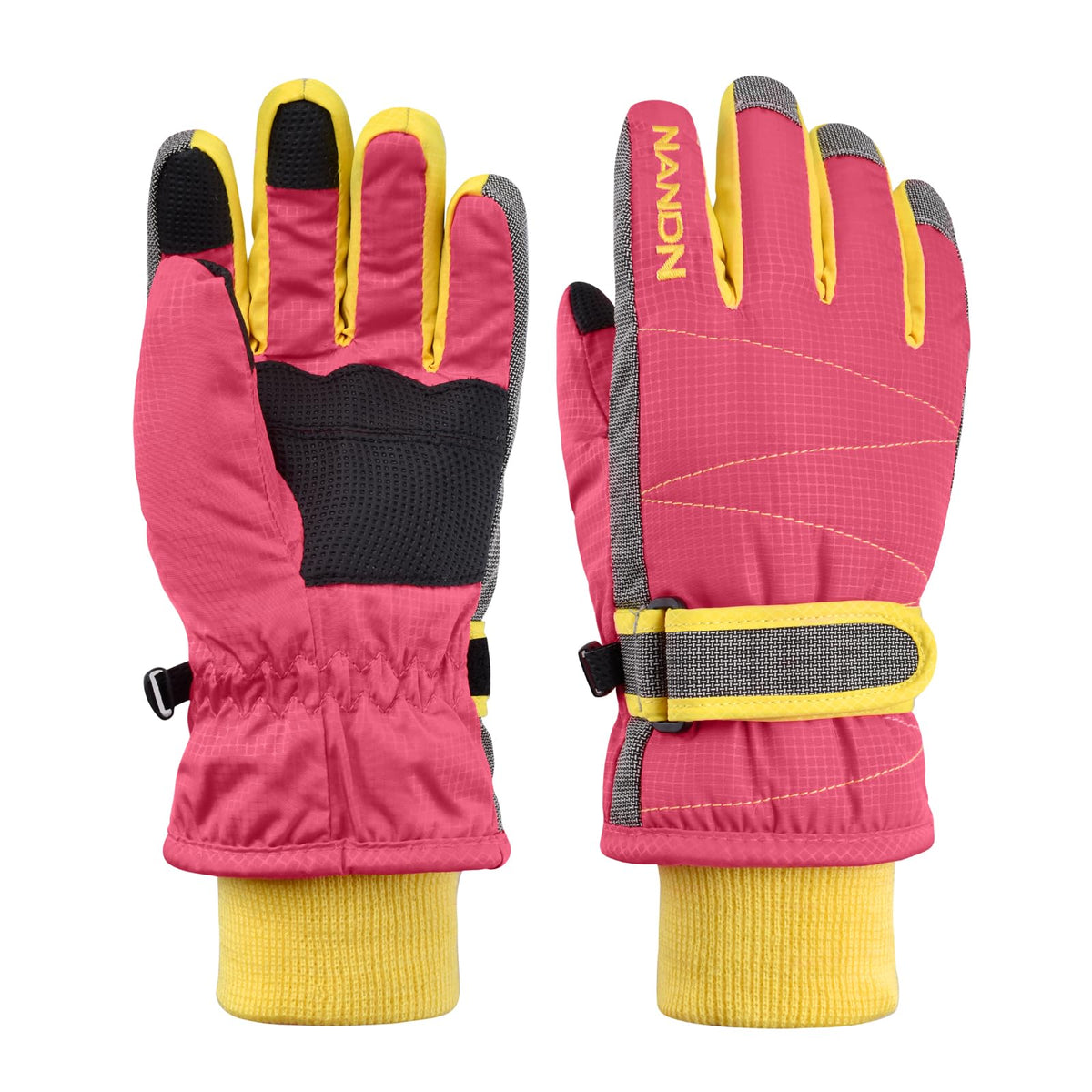 TRIWONDER Kids Ski Snow Gloves, Water-Resistant Winter Mittens Boys Girls