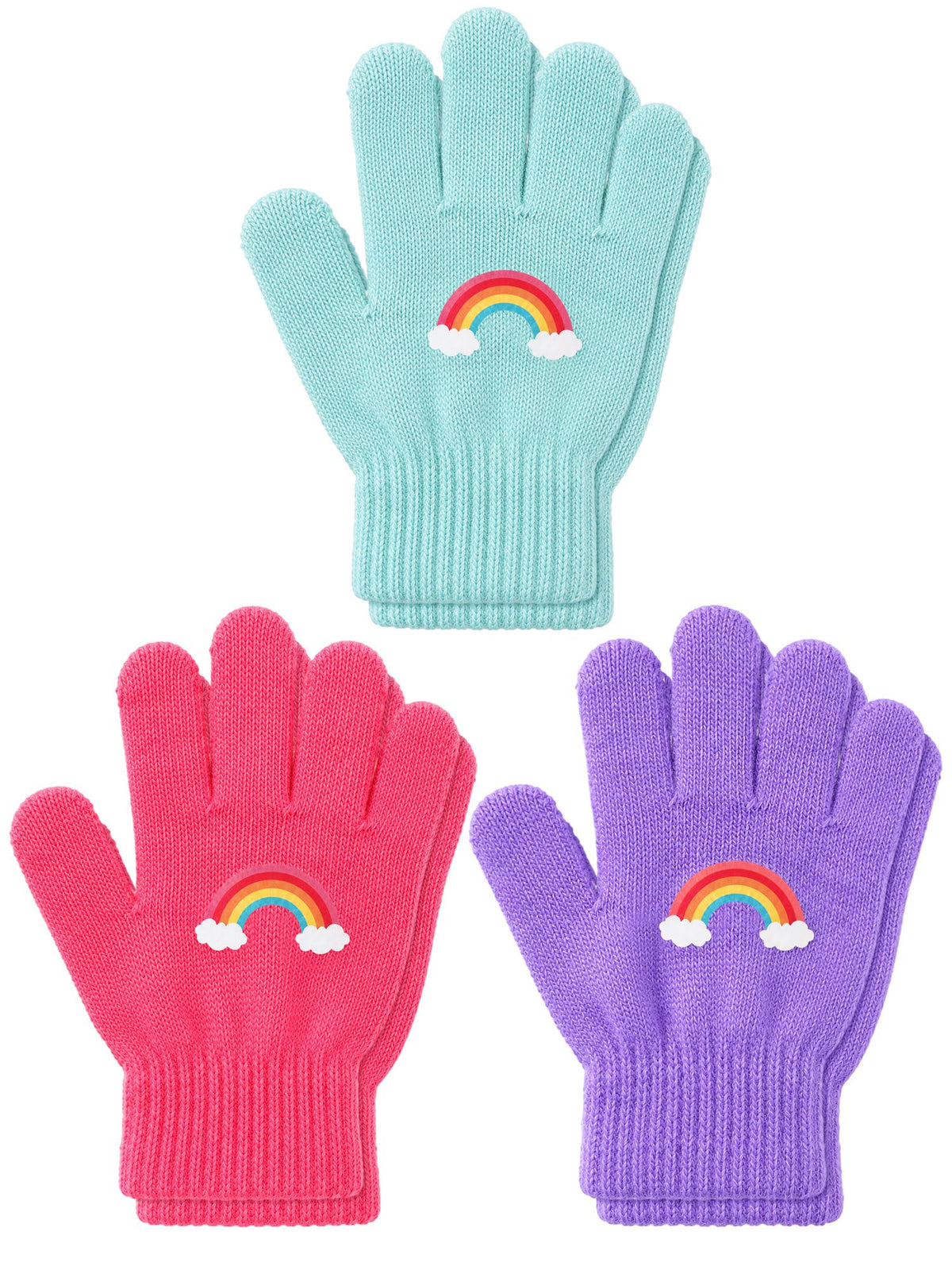 EBOOT 3 Pairs Winter Kids Gloves Warm