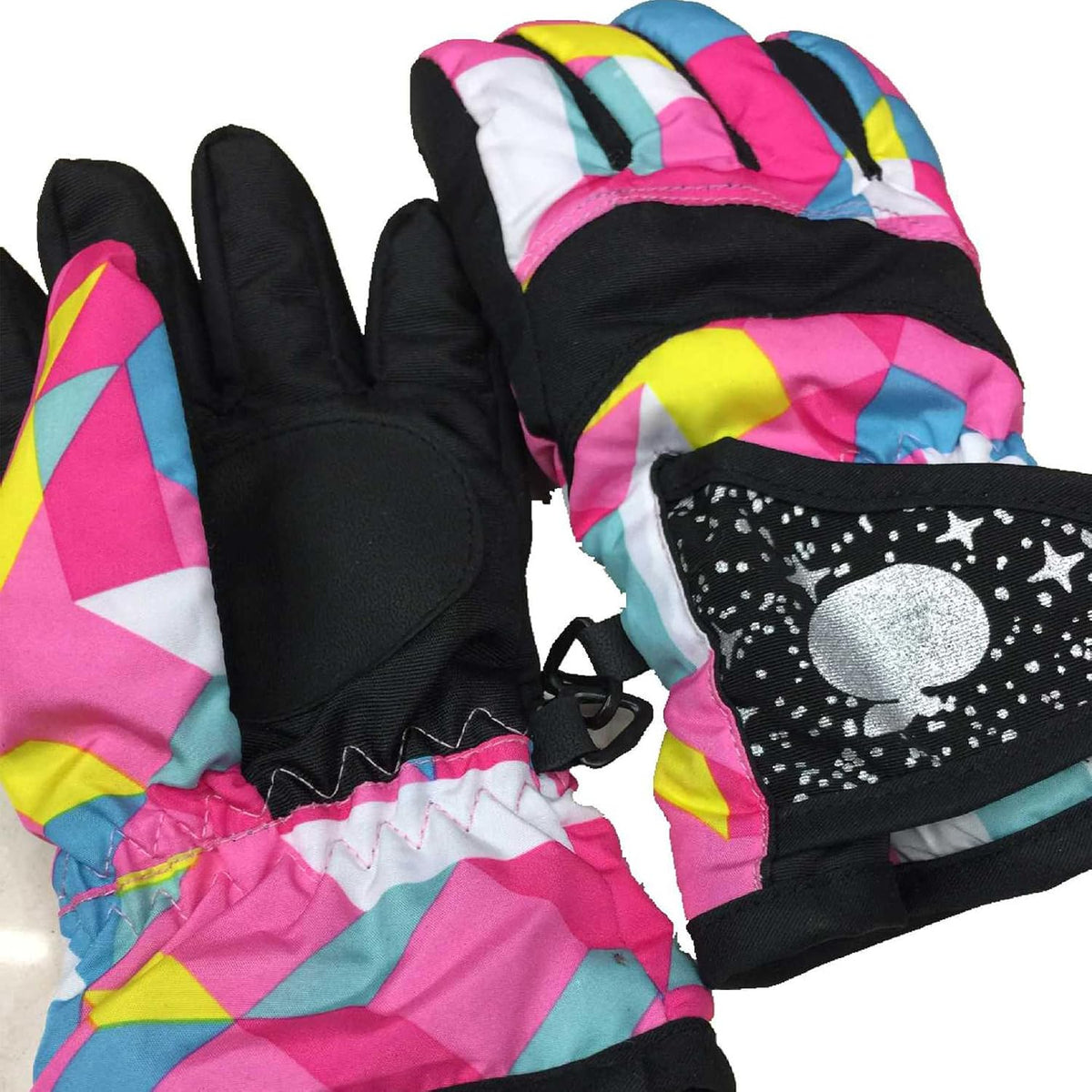 Kids Winter Ski Snow Gloves, Waterproof Snowboard Gloves Boys Girls 5-10